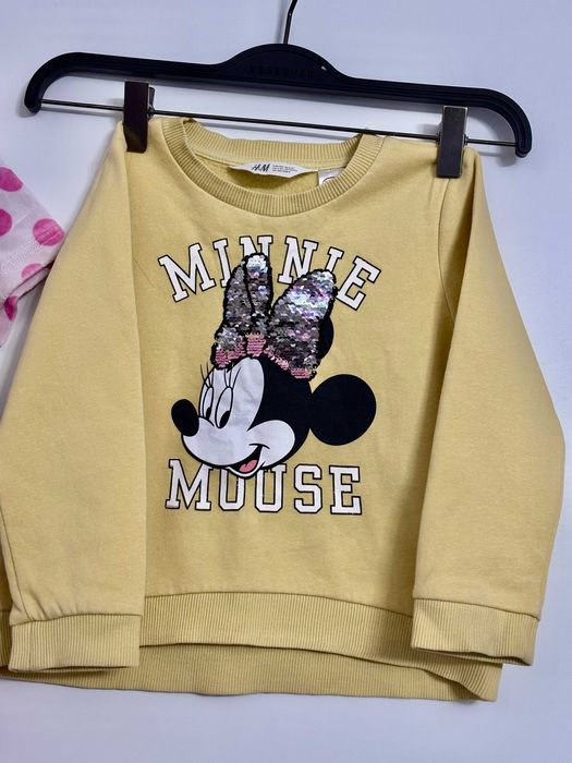 Minnie MOUSE, MYSZKA MINNIE sukienka bluza CEKINY interaktywne