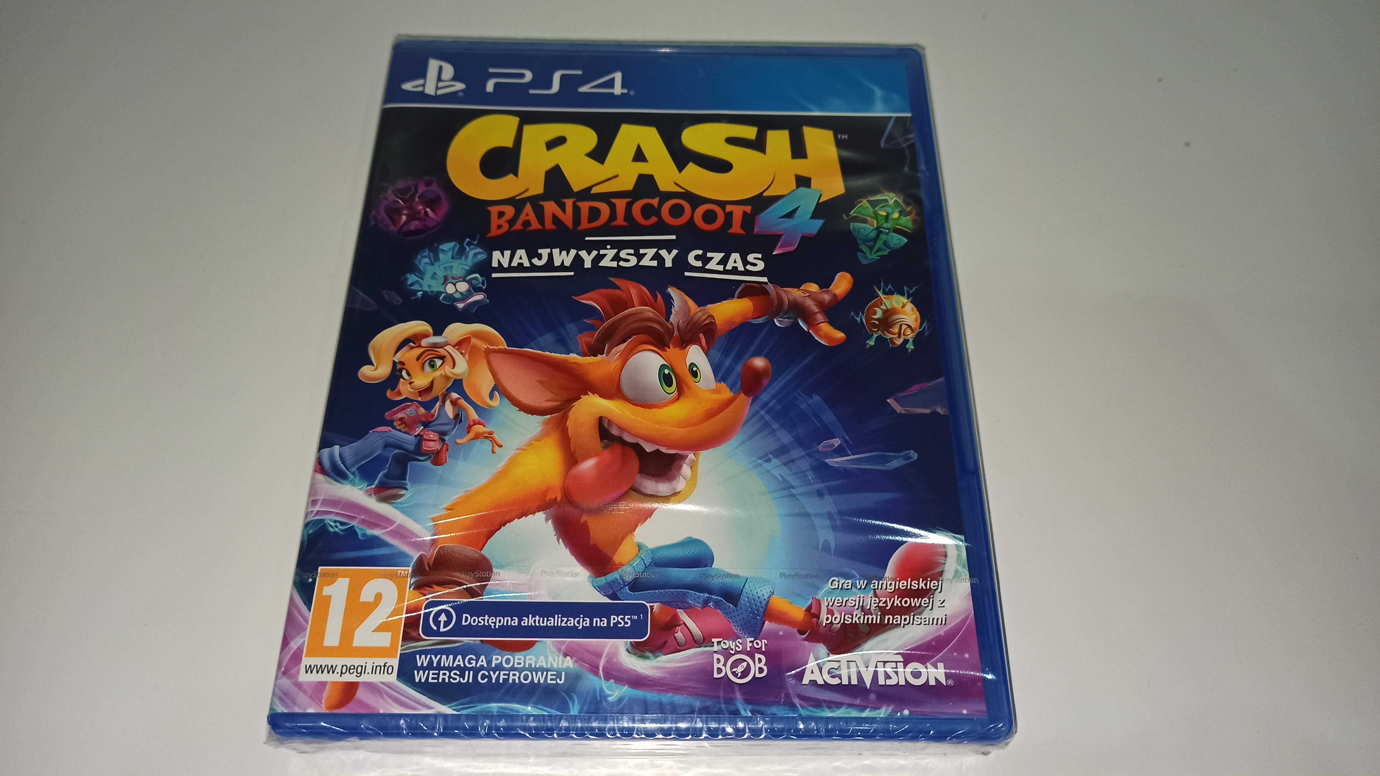 ps4 CRASH BANDICOOT 4 NAJWYŻSZY CZAS po polsku hit nowa pl