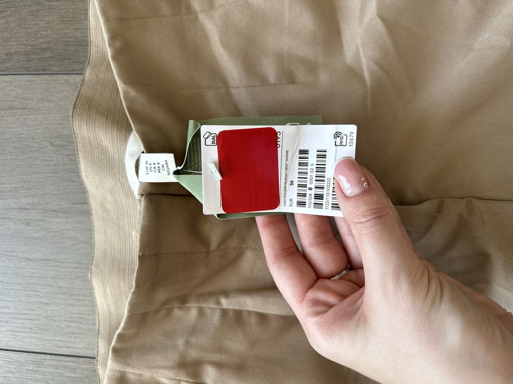 Bezowe spodnie cygaretki nowe z metka h&m rozm 36
