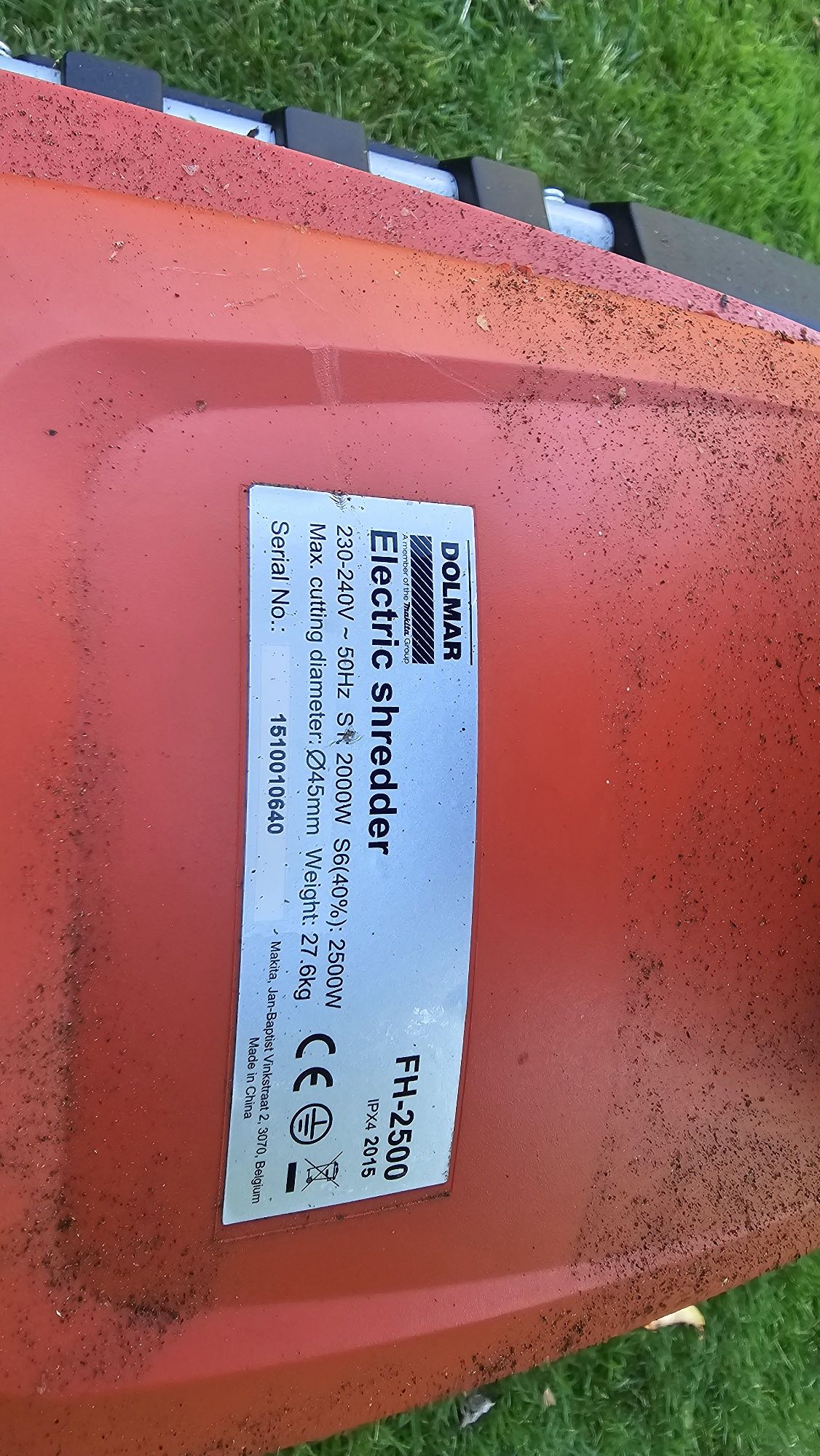 Rozdrabniacz elektryczny rębak do gałęzi DOLMAR FH-2500