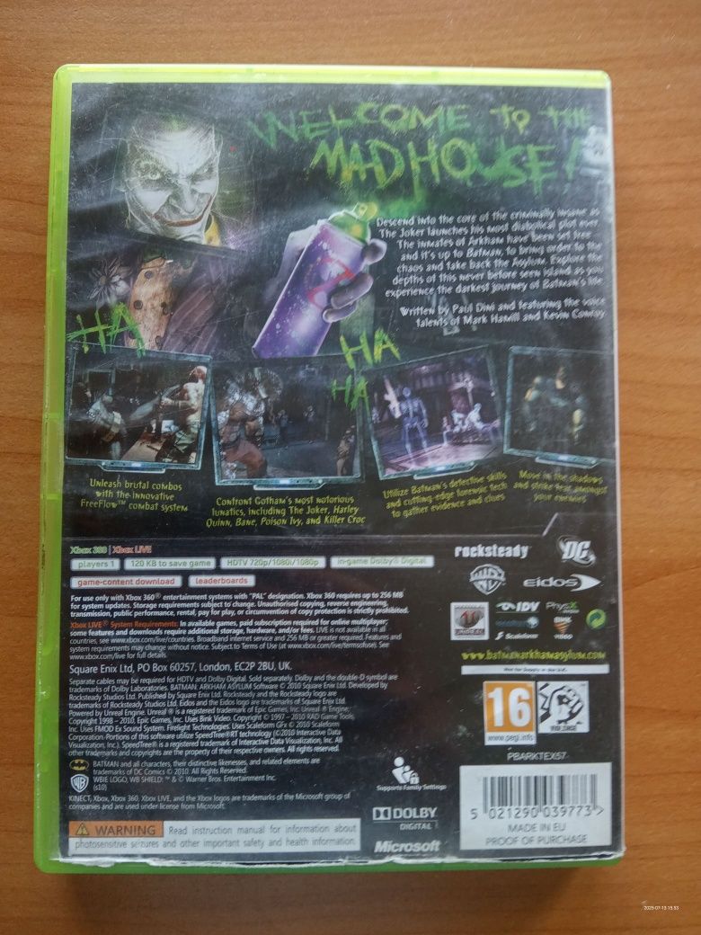 Gra ,, Batman Arkham Asylum,,