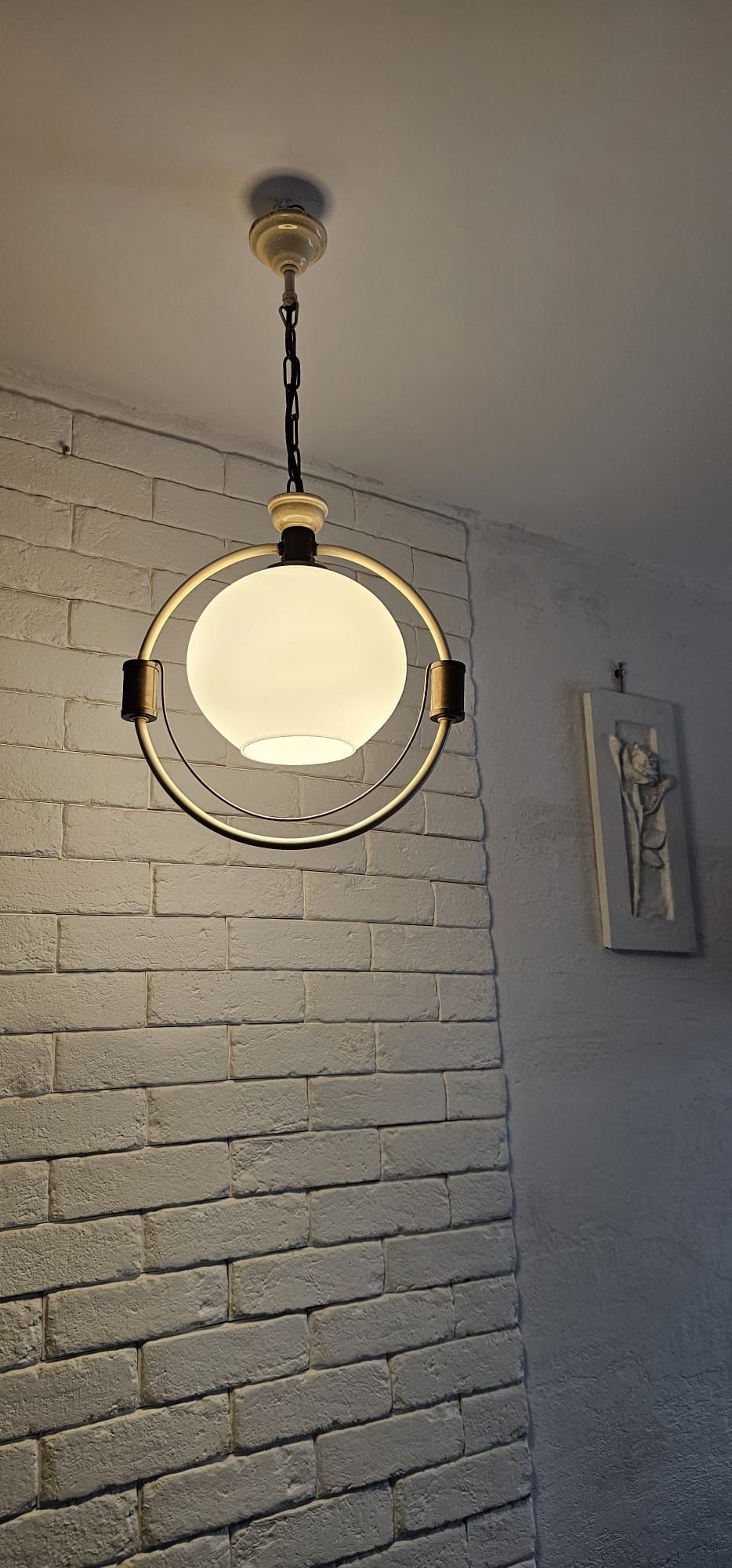 Lampa z lat 50 tych mosiądz Tanio
