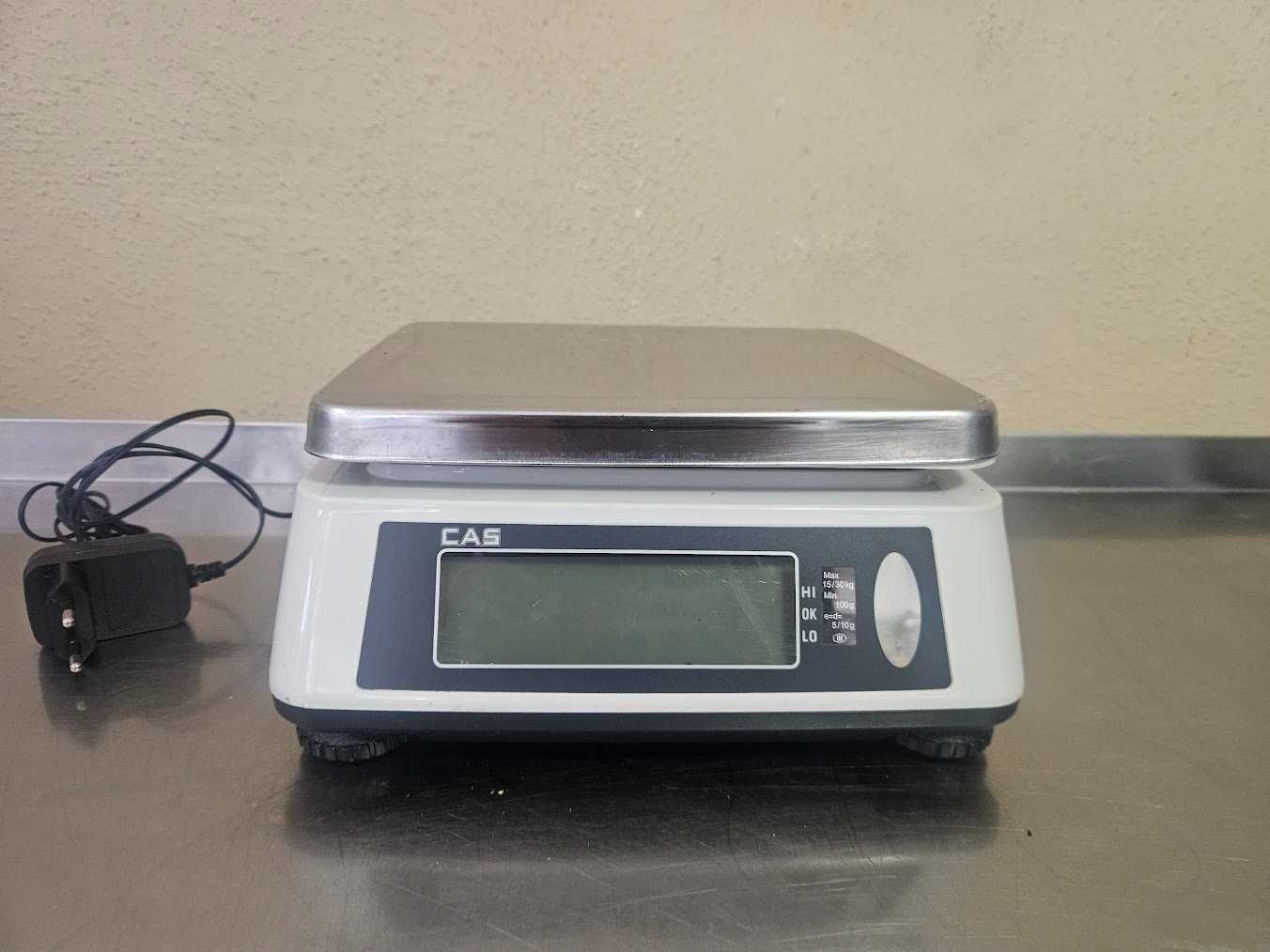 Waga gastronomiczna CAS SW-II 15/30 kg z zasilaczem | Precyzyjna