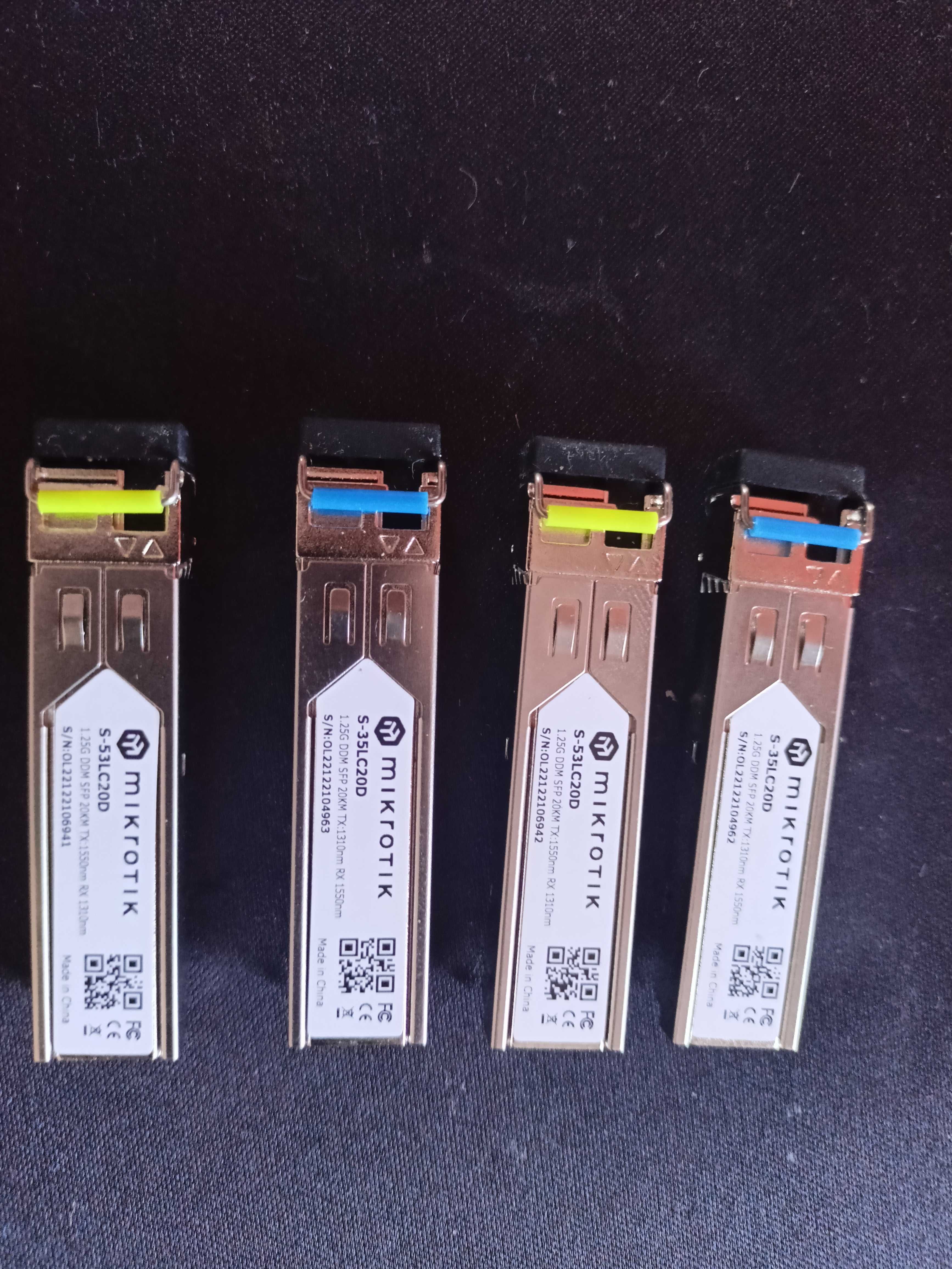 S-35LC20D S-53LC20D - zestaw wkładek WDM MikroTik SFP LC NOWE