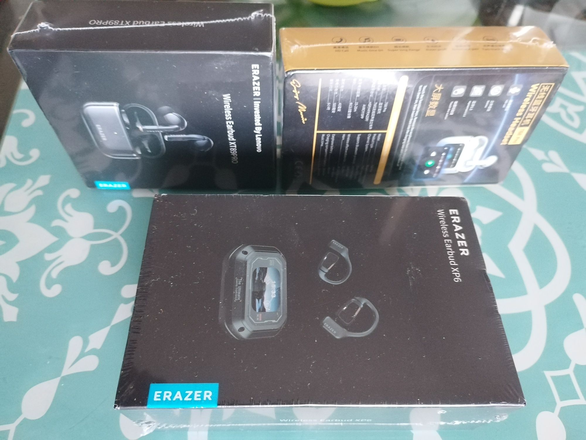 *Fones Bluetooth ERAZER XT89PRO - 4.5h Autonomia, Bluetooth 5.4, Preto