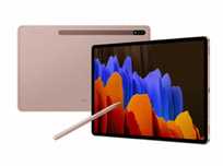 Tablet Samsung Tab S7+ 5G 128GB Mystic Bronze SM-T976B z rysikiem.