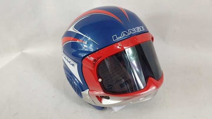 kask narciarski  dziecko  LANGE roz 56 Z WBUDOWANYMI GOGLAMI