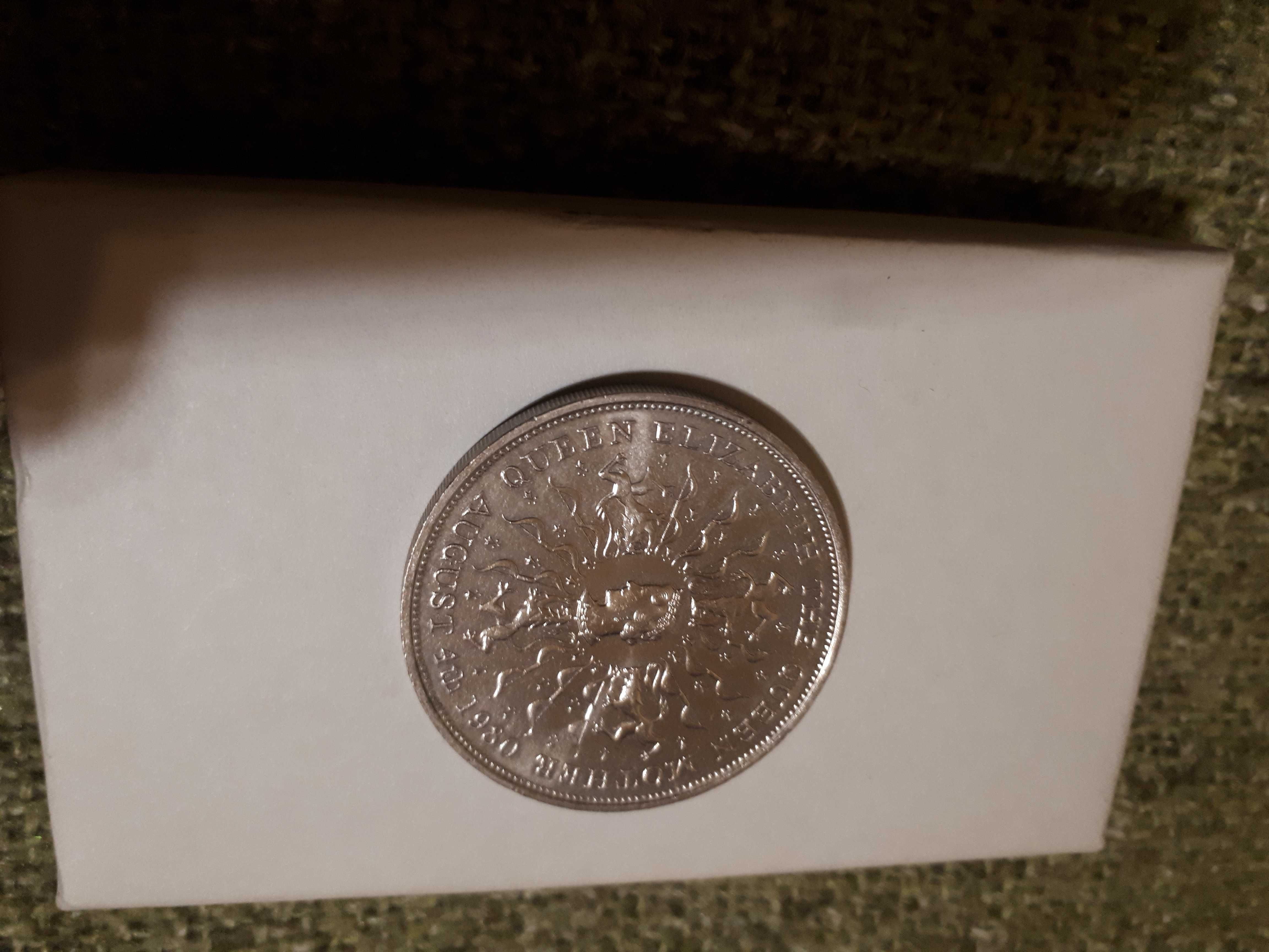 Юбилейная монета. 5 фунтов. 25 пенсов Англия. Royal Mint коллекционная
