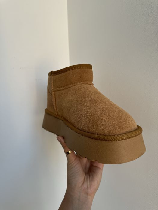 уги UGG mini platform натуральний замш. В наявності. Люкс. Чорні, рижі