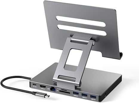 Hub do iPada Pro M4 M2 13 12,9 cala ST901 USB-C 9 w1  podstawka IPAD