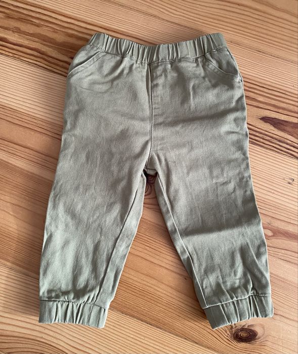 Jeansy niemowlęce zielone r. 80 Sinsay