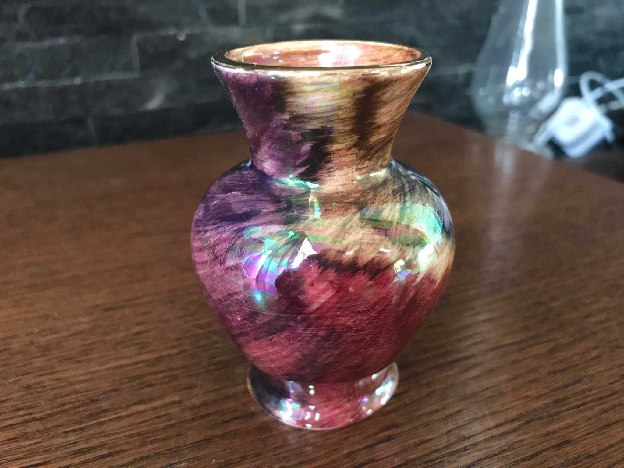 Porcelanowy wazonik Oldcourt Ware ręcznie malowany
