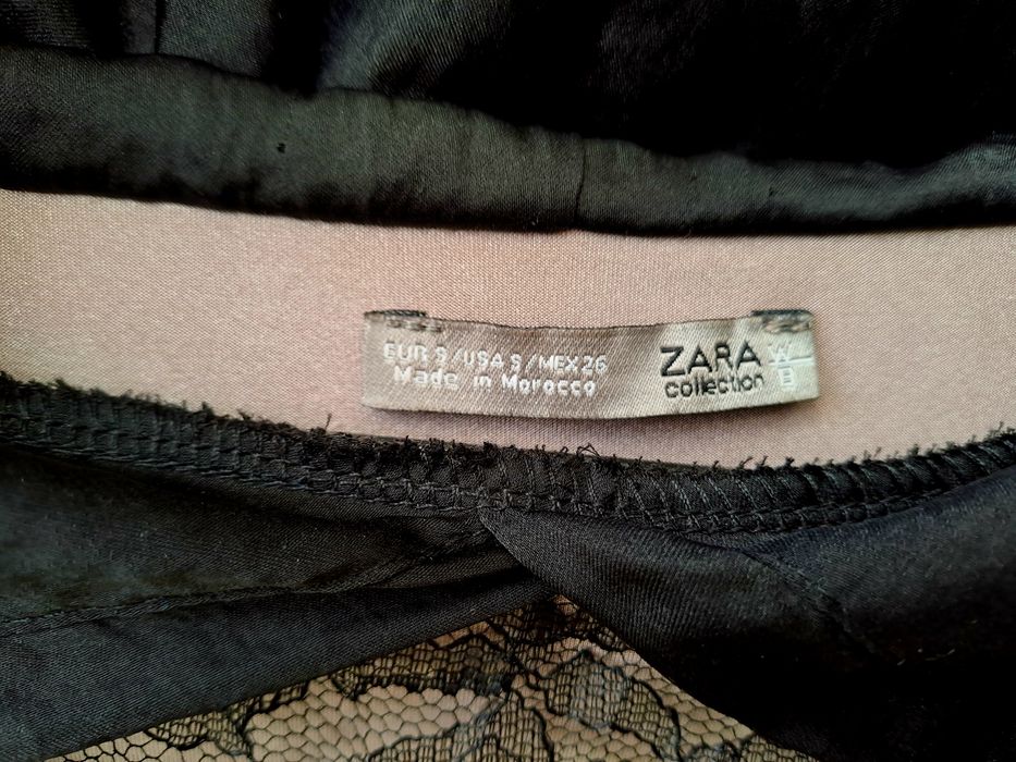 Piękna bluza ZARA koronka bluzka bluzeczka nowa beż metki