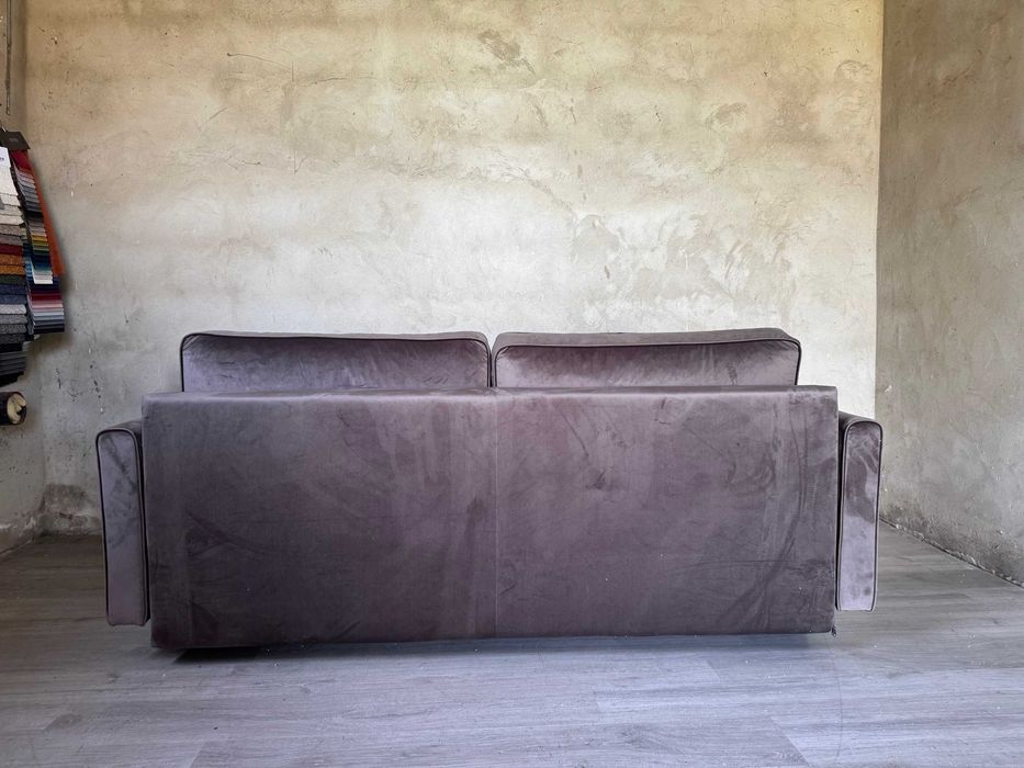 Skandynawska kanapa z funkcją spania Kopenhaga welurowa