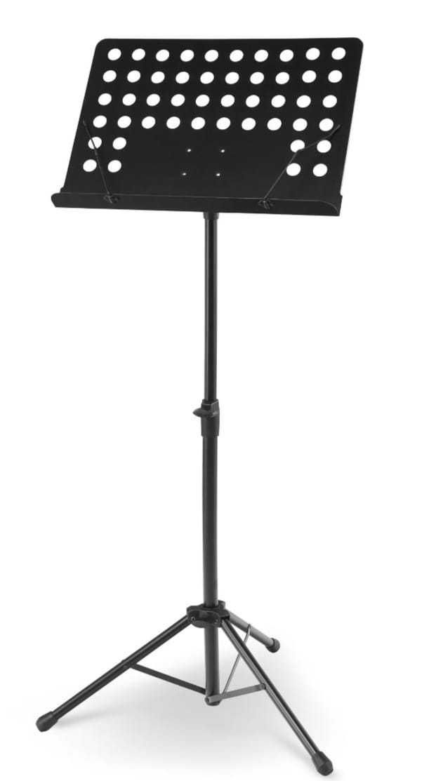 Pulpit do nut, stojak, statyw na nuty regulowany ażurowy czarny