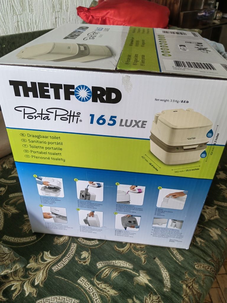 Біотуалет Thetford Porta Potti 165 Luxe+комплект рідин