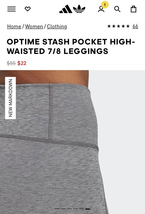 Стильні та зручні лосіни з еластичної тканини, оригінал Adidas