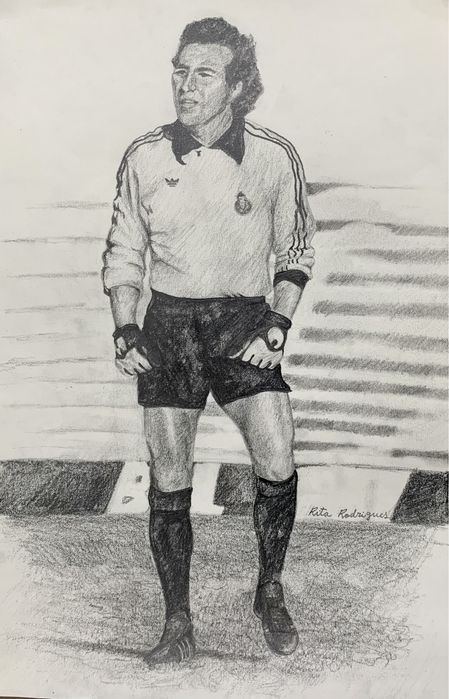 Desenho retrato presente de natal