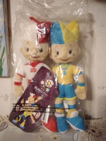 Талисманы Евро 2012 Славек и Славко, Украина+Польша, мягкие игрушки