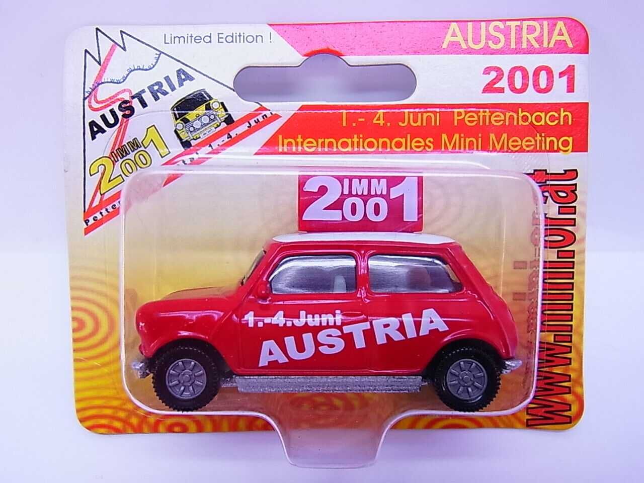 Siku - Rover Mini Cooper - IMM Austria 2001 - Esc.1/50 - como NOVO