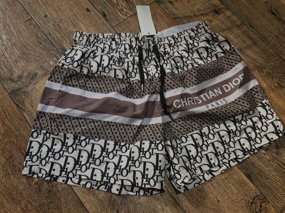 Nowe brąz beżowy szorty męskie kąpielówki spodenki krotkie 2xl xl dior