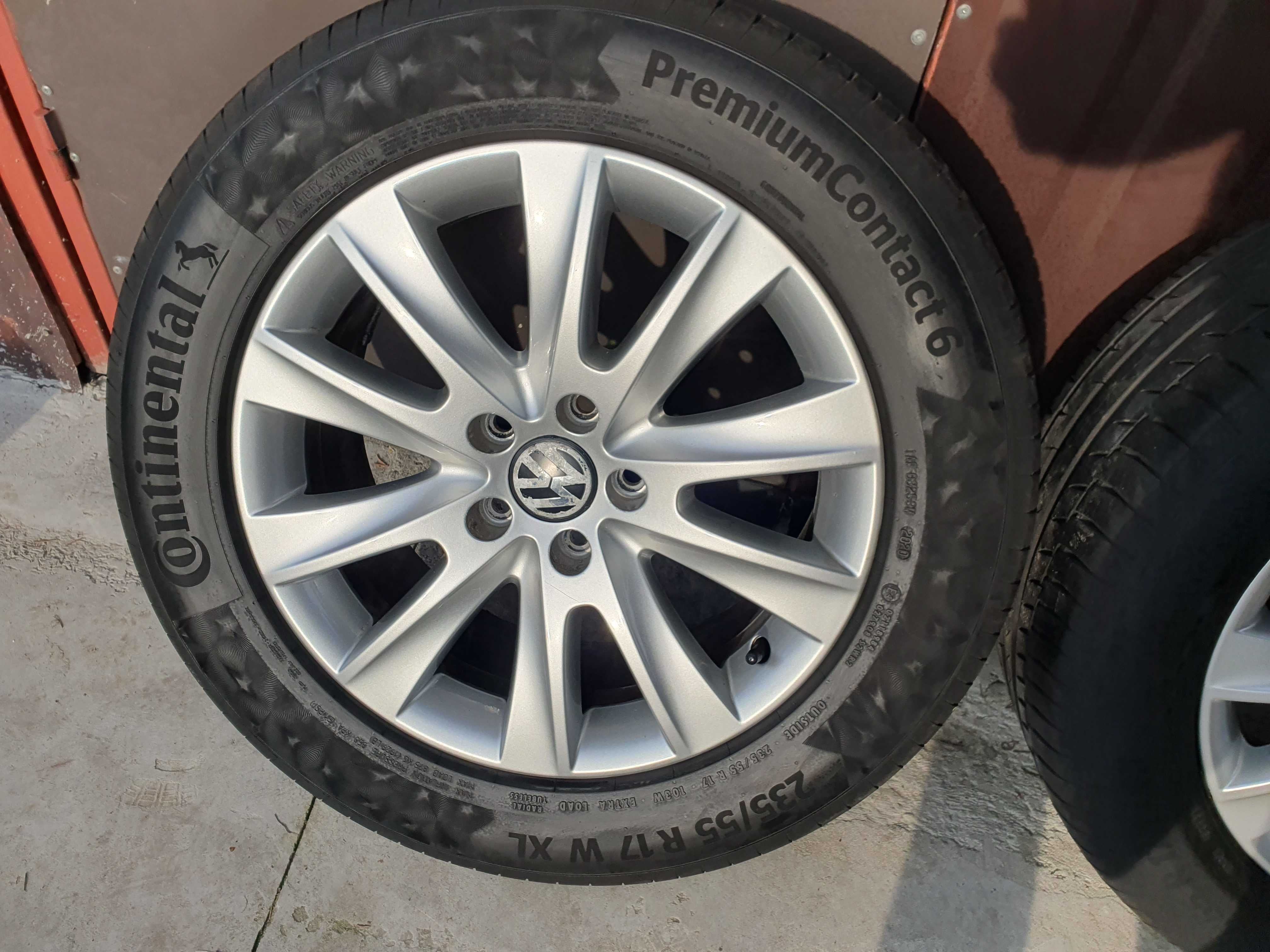 Felgi Koła VW Tiguan Touareg 17" 5x112 ET43 lato 235/55/R17 Wysyłka