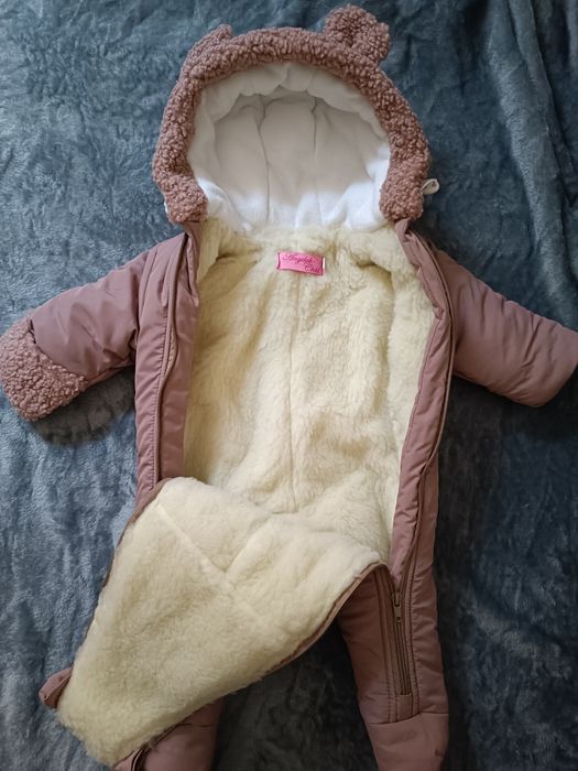 Зимовий комбінезон від 0-3 місяців розмір 56-62