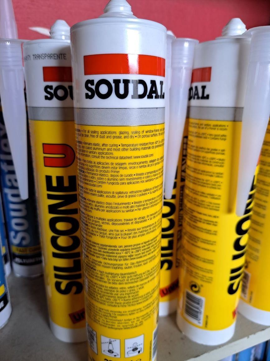 Silicone Soudal transparente