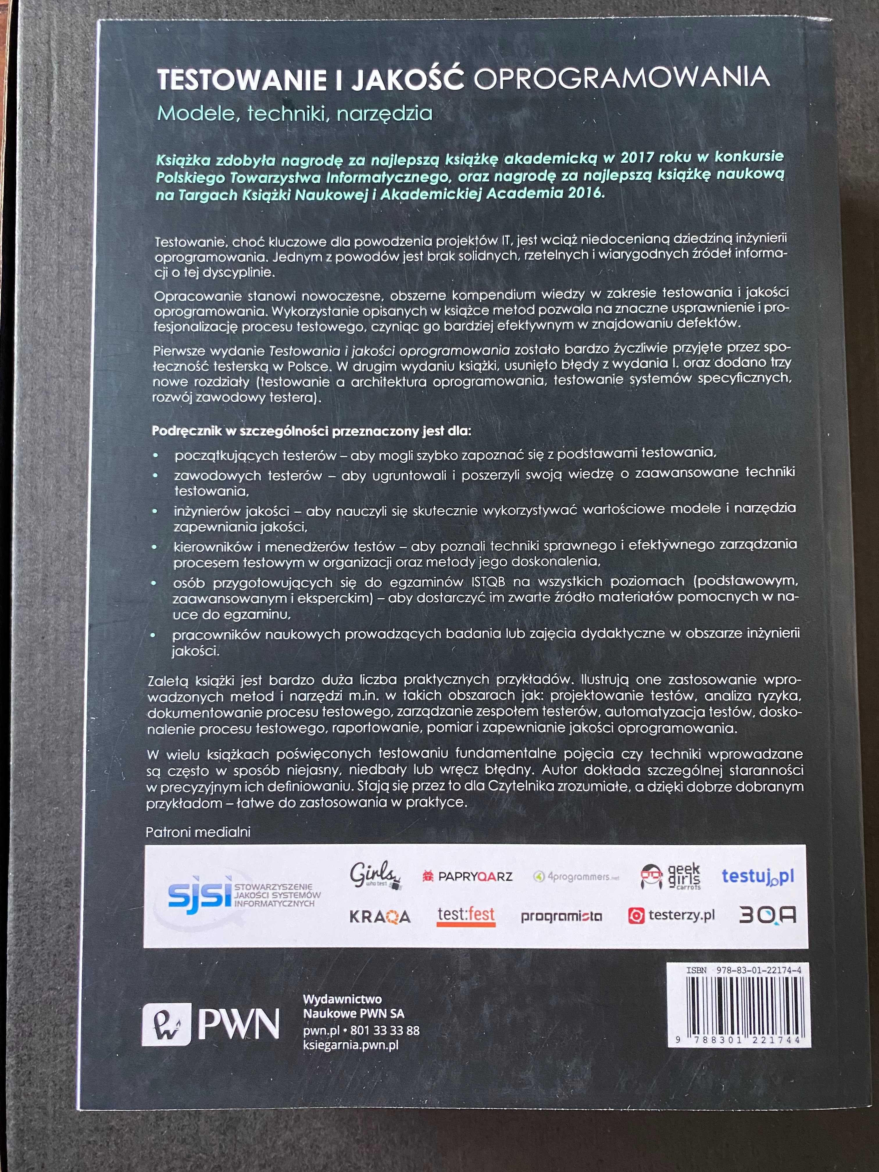 Testowanie i Jakość Oprogramowania - Modele, techniki, narzędzia