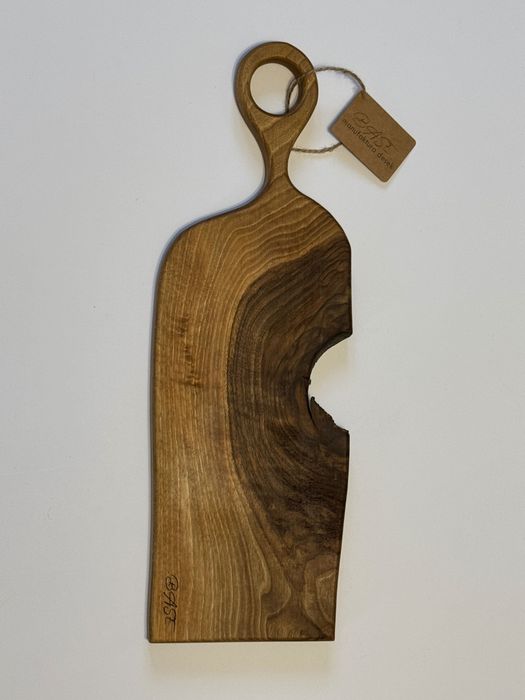 Deska do krojenia i serwowania lite drewno orzech