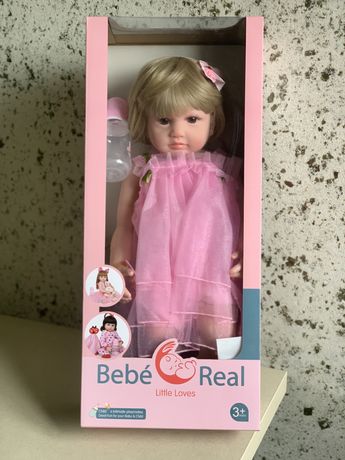 Реалістична лялька Реборн 55 см (повністю силіконова)