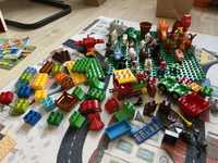 Lego Duplo zwierzęta, klocki, ludziki, płytka