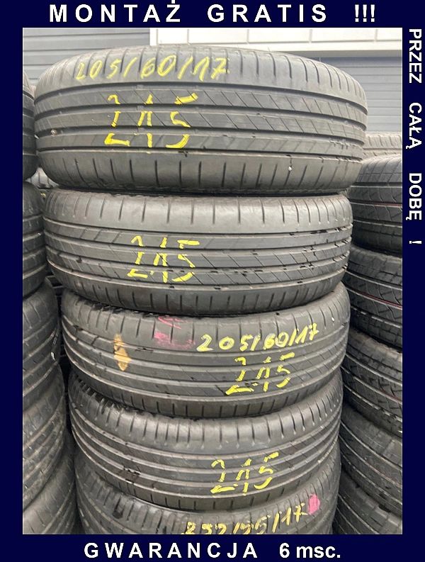 205/60/17 Bridgestone Turanza T005_6mm_4szt_(215)