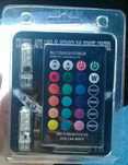 NOWY RGB LED pilot stroboskop W5W żarówki