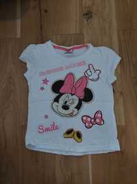 Disney koszulka z krotki rekawem r. 122 bluzka t-shirt Minnie Mouse