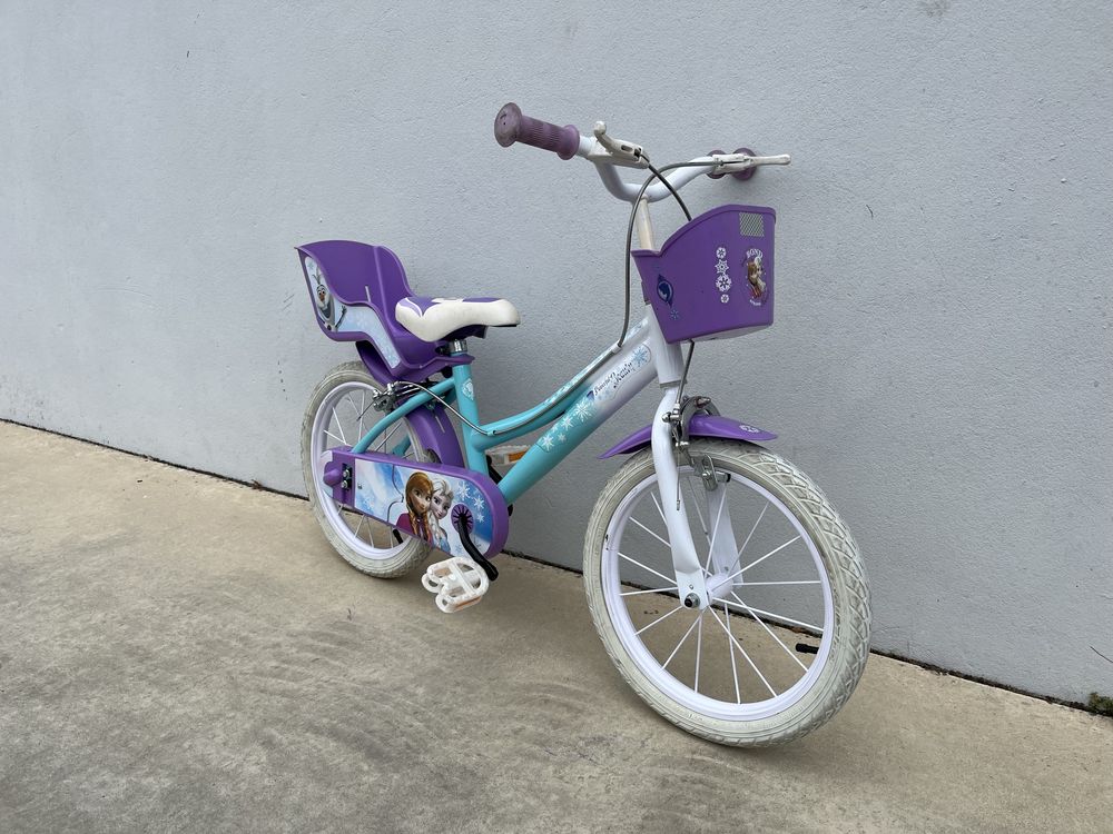 Bicicletacrianca menina da Frozen roda 16