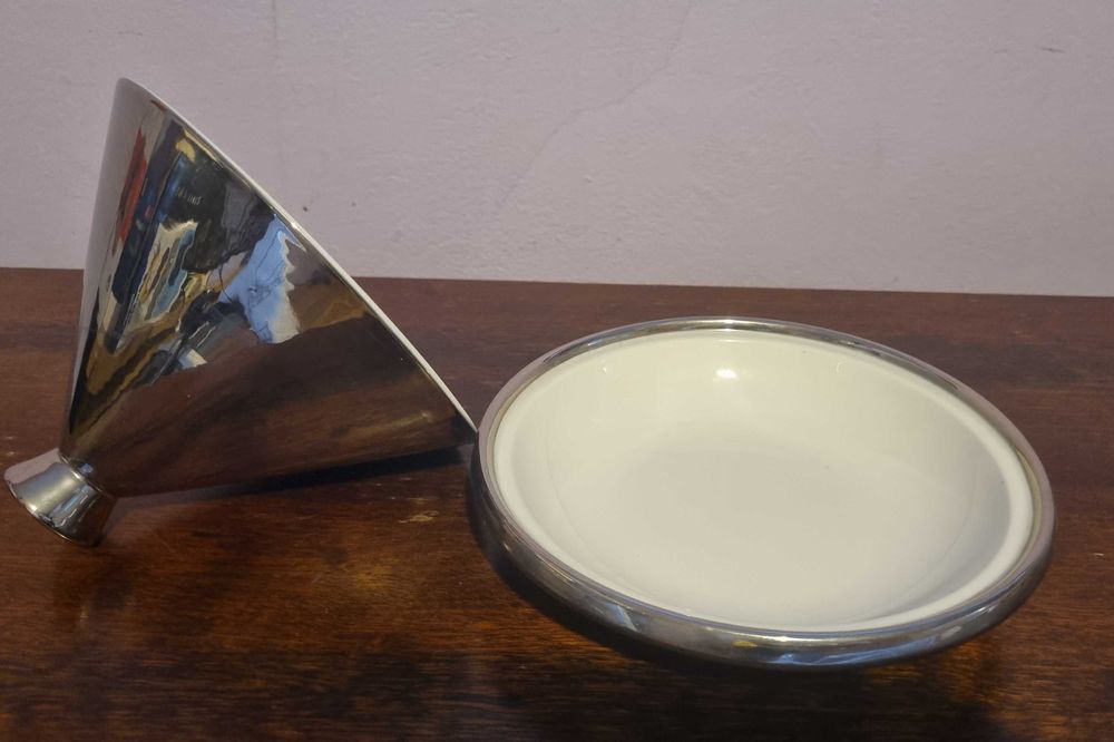 Waza srebrna okrągła