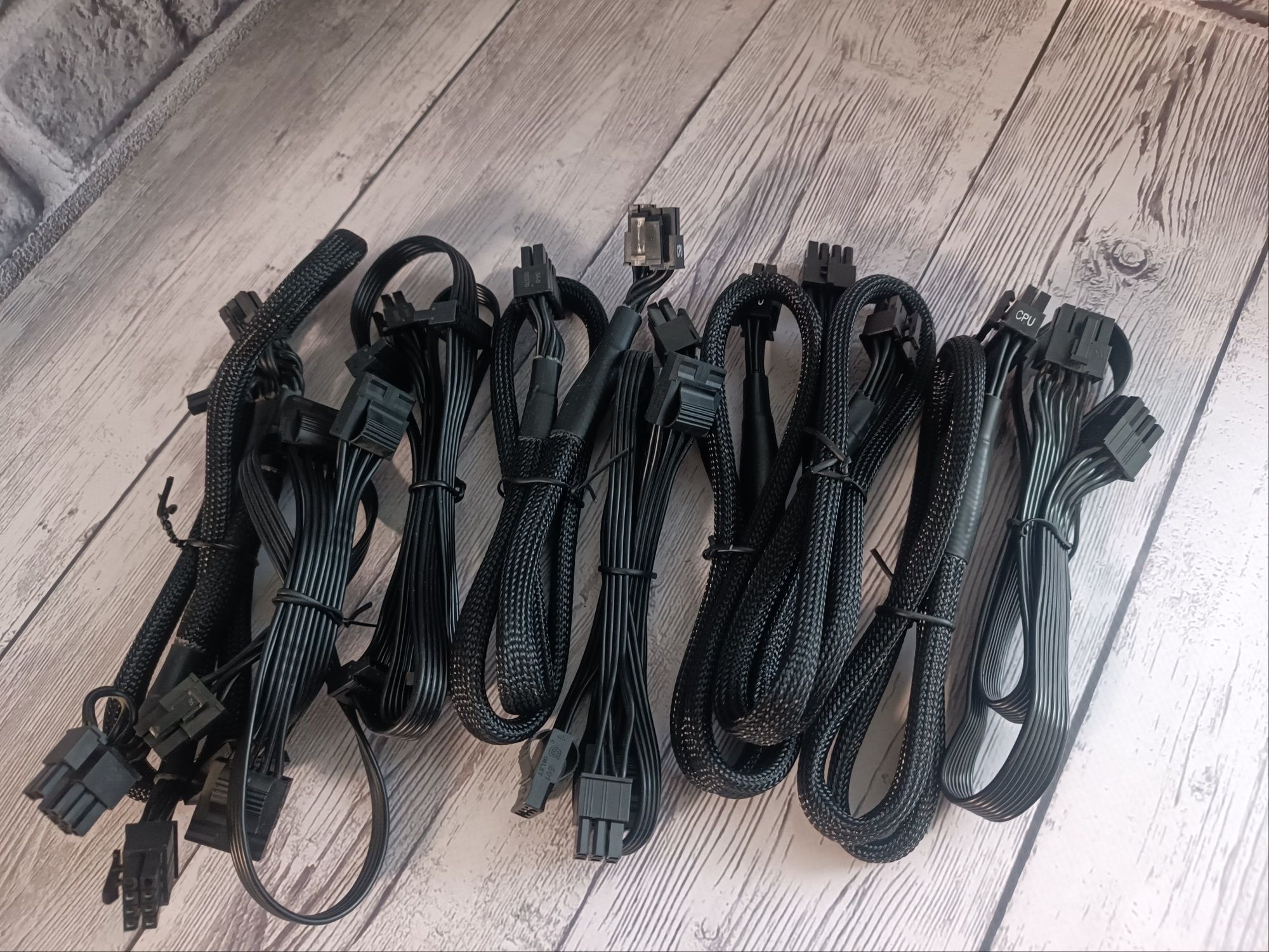 Модульні кабелі chieftec, Corsair,Proton,Evga інш.PCI-E, Sata, Molex,