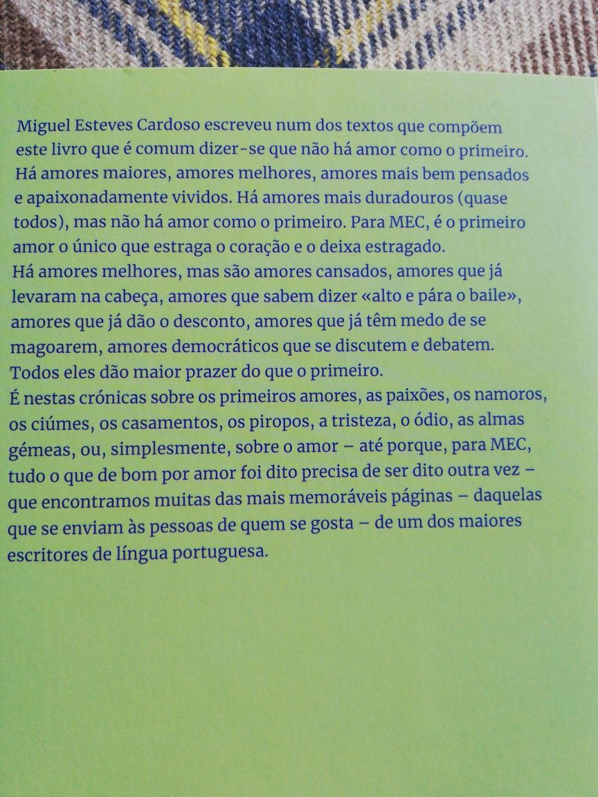 As melhores crónicas de amor, Miguel Esteves Cardoso