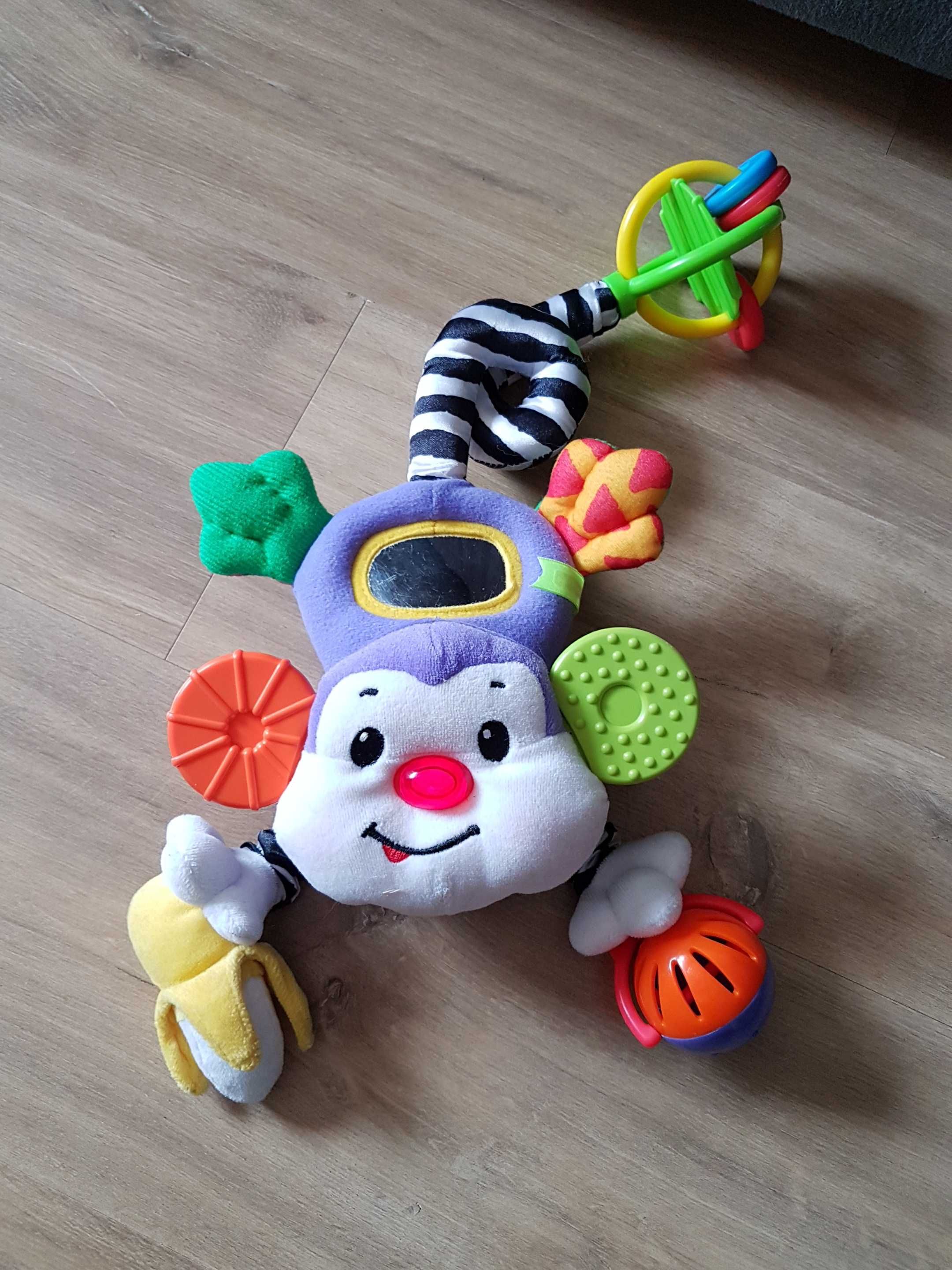 Fisher Price zawieszka do wózka łóżeczka fotelika duża małpka muzyczna