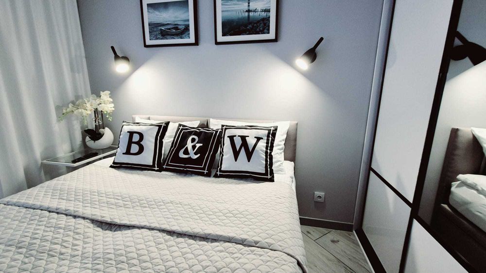 Mielno Apartamenty Mielno Black&White and Yellow w Centrum