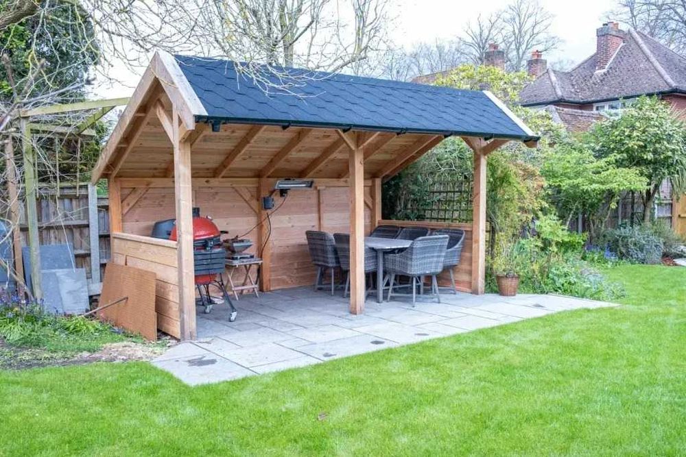 Altana Wiata Ogrodowa Domek Garaż Drewniany Pergola Zadaszenie