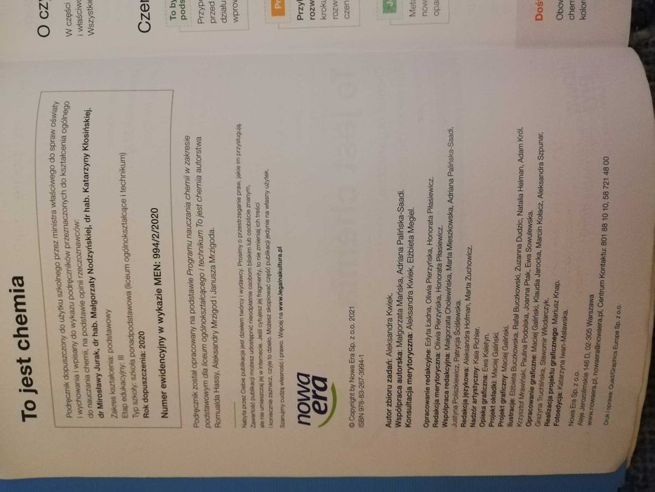 Podręcznik To jest chemia 2 zakres podstawowy