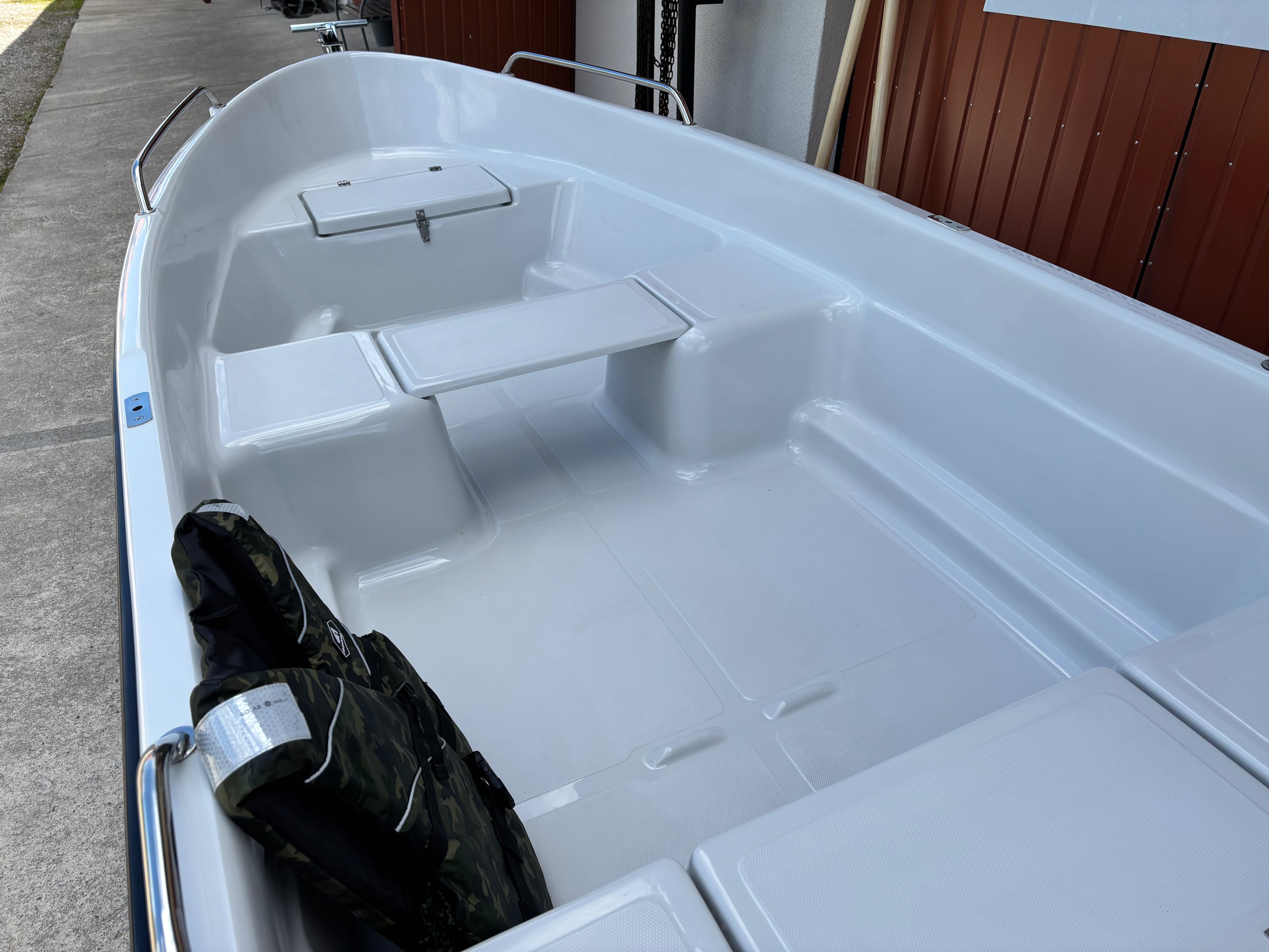 Łódka wiosłowo motorowa OKOŃ 380 /2 NAJWIĘKSZY WYBÓR ŁÓDEK Transport