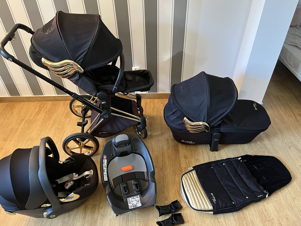 Cybex Priam By jeremy scott złote skrzydla pełny zestaw