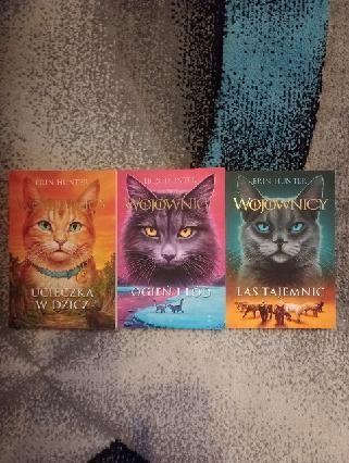 Książki 3 szt Erin Hunter Idealne
