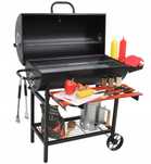 Grill Węglowy z POKRYWĄ lund DUŻY RUSZT