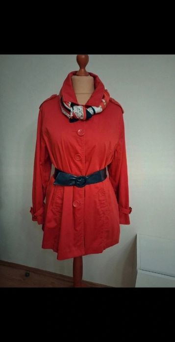 Płaszcz jak nowy z apaszka I paskiem fir Appraisal r 44