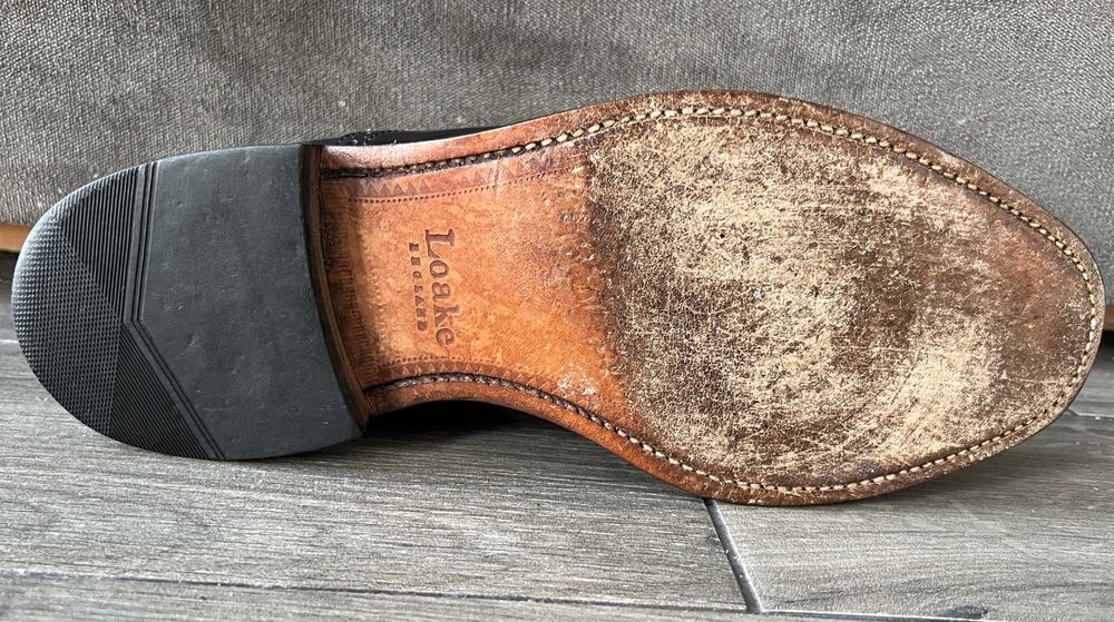 Loake р 43 англія шкіряні броги чоловічі чорні туфлі оксфорди мужские