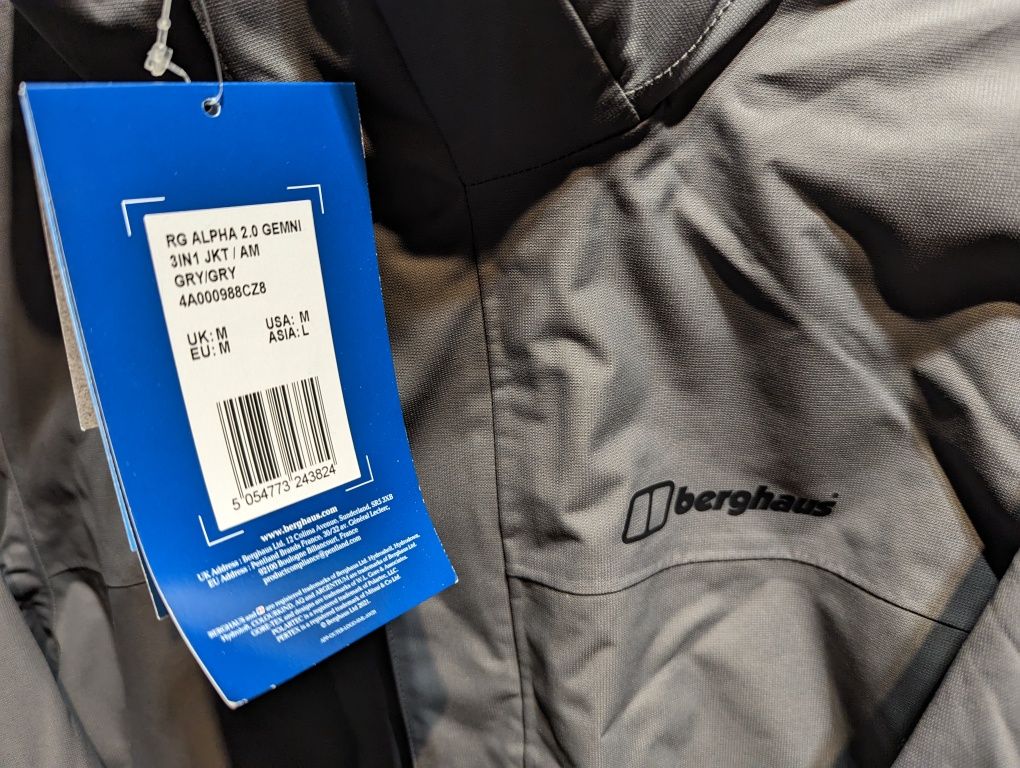 Berghaus RG Alpha 2.0 3in1 kurtka trekkingowa+polar M